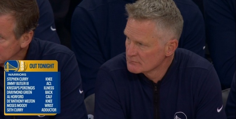 乐鱼官方网站-不忍直视！勇士本场对阵尼克斯 大小库里&amp;巴特勒&amp;追梦等8人缺席